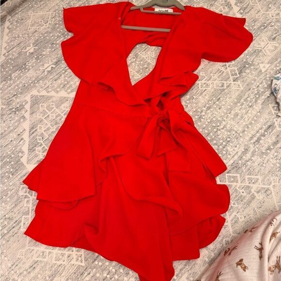 DO+BE Red Romper - Picture 1 of 4